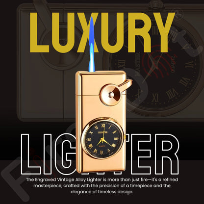 Swing Arm Luxury Retro Watch Lighter for Men - Gold