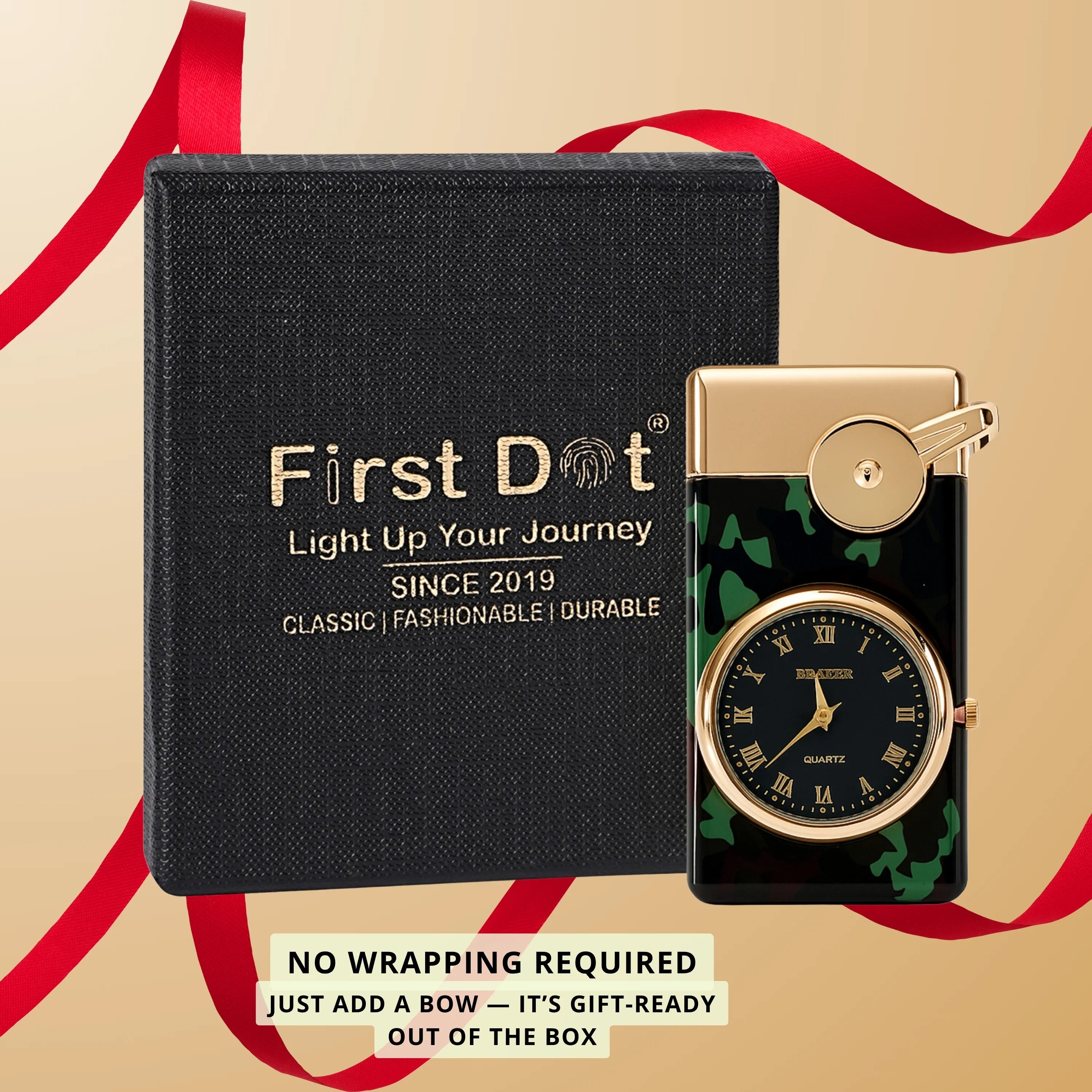 Swing Arm Luxury Retro Watch Lighter for Men - Green