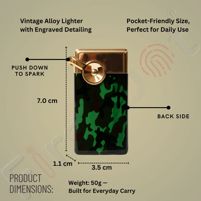 Swing Arm Luxury Retro Watch Lighter for Men - Green