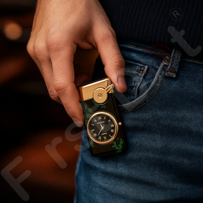 Swing Arm Luxury Retro Watch Lighter for Men - Green