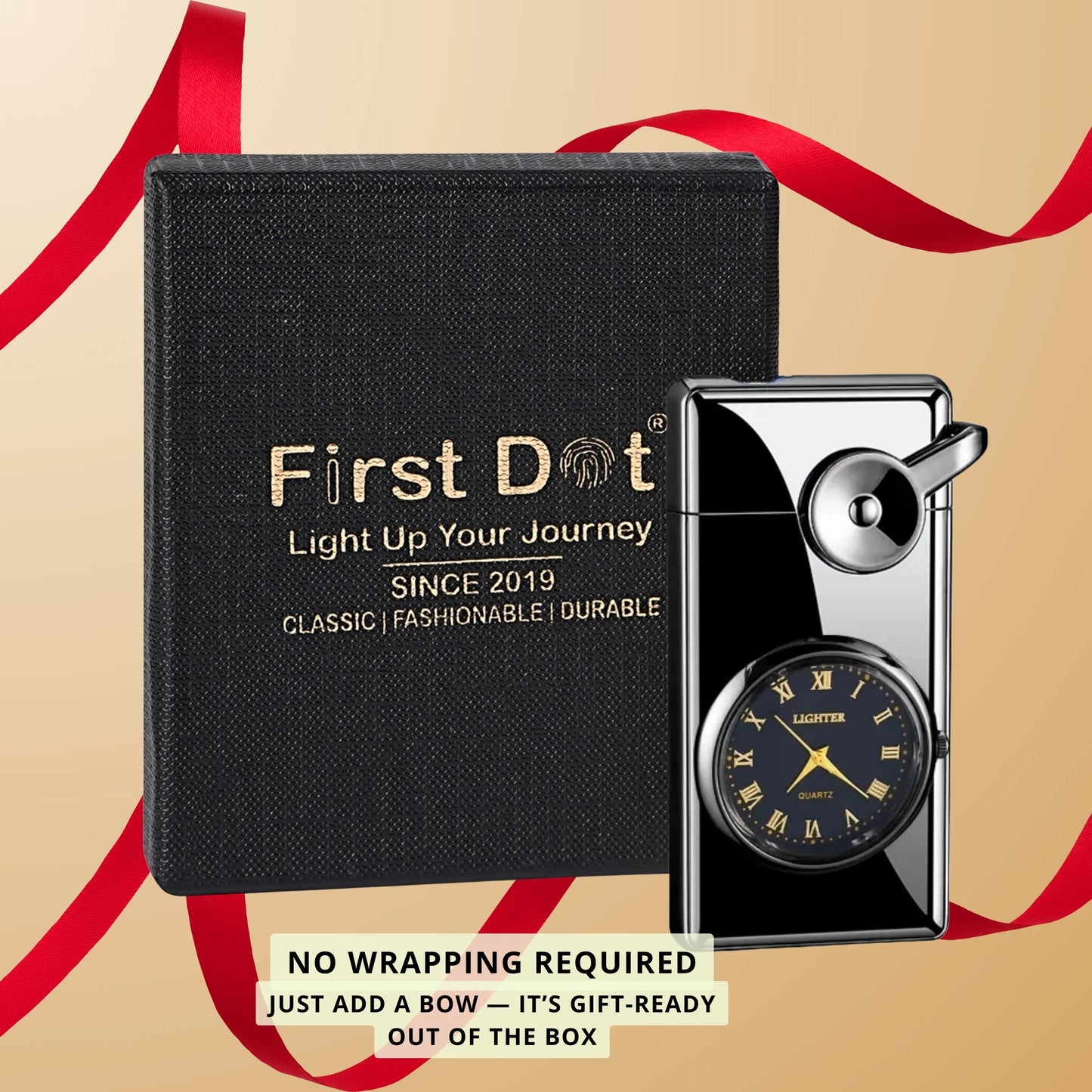 Swing Arm Luxury Retro Watch Lighter for Men - Grey