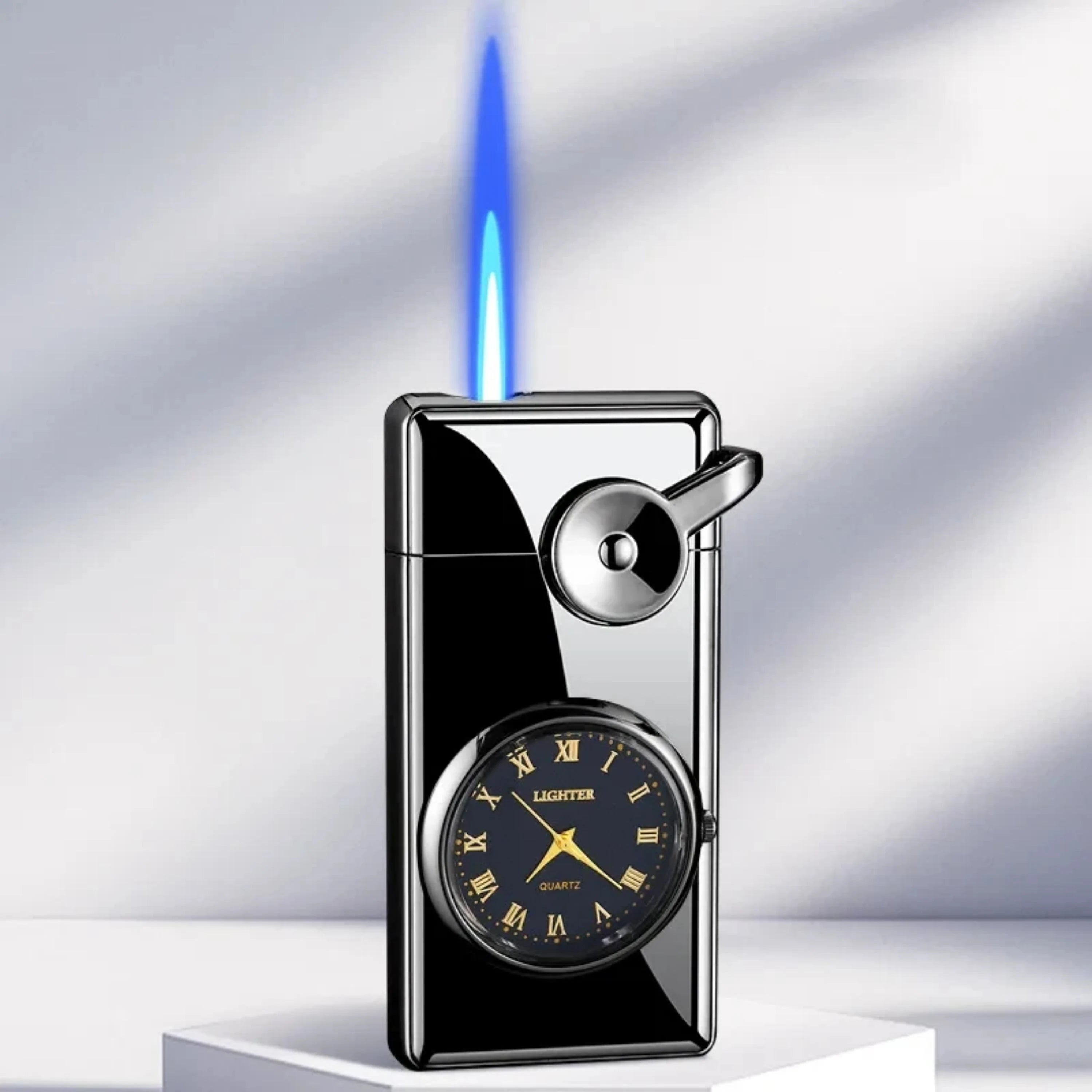 Swing Arm Luxury Retro Watch Lighter for Men - Grey