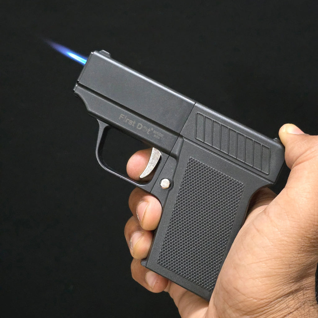 Tactical Drop-Case Gun Lighter – 10 Slot Cigarette Holder