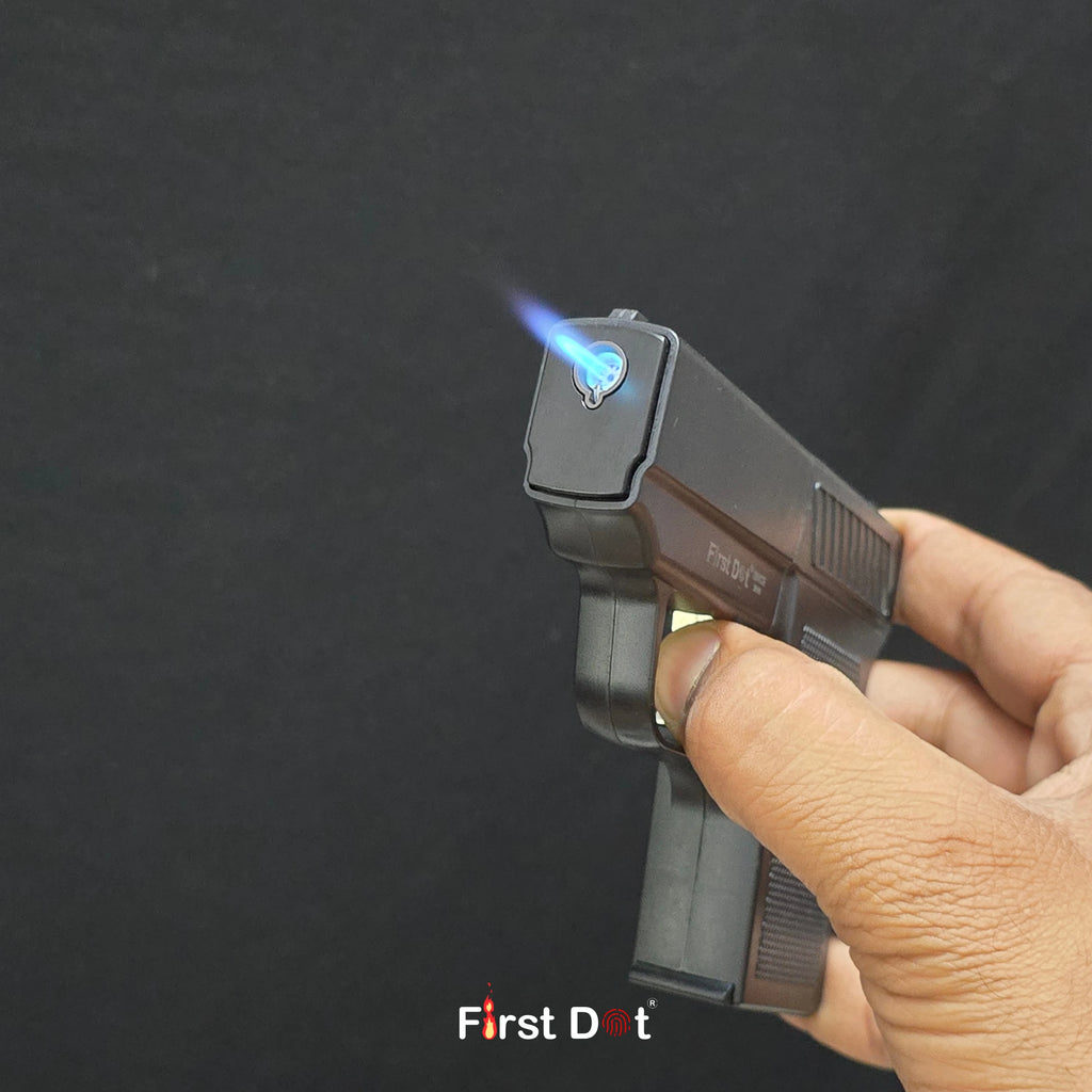 Tactical Drop-Case Gun Lighter – 10 Slot Cigarette Holder