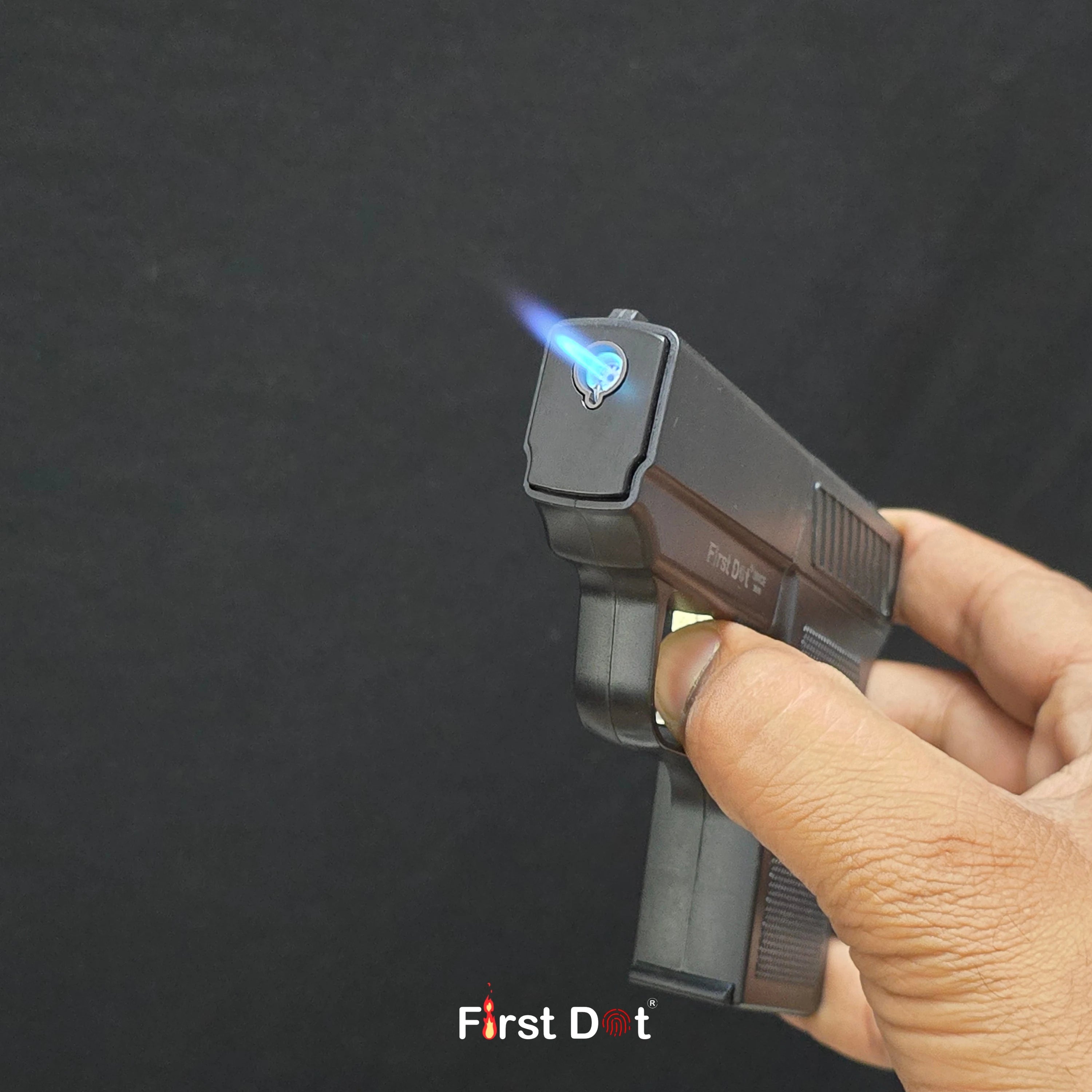 Tactical Drop-Case Gun Lighter – 10 Slot Cigarette Holder