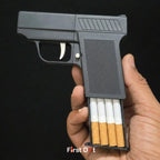 Tactical Drop-Case Gun Lighter – 10 Slot Cigarette Holder