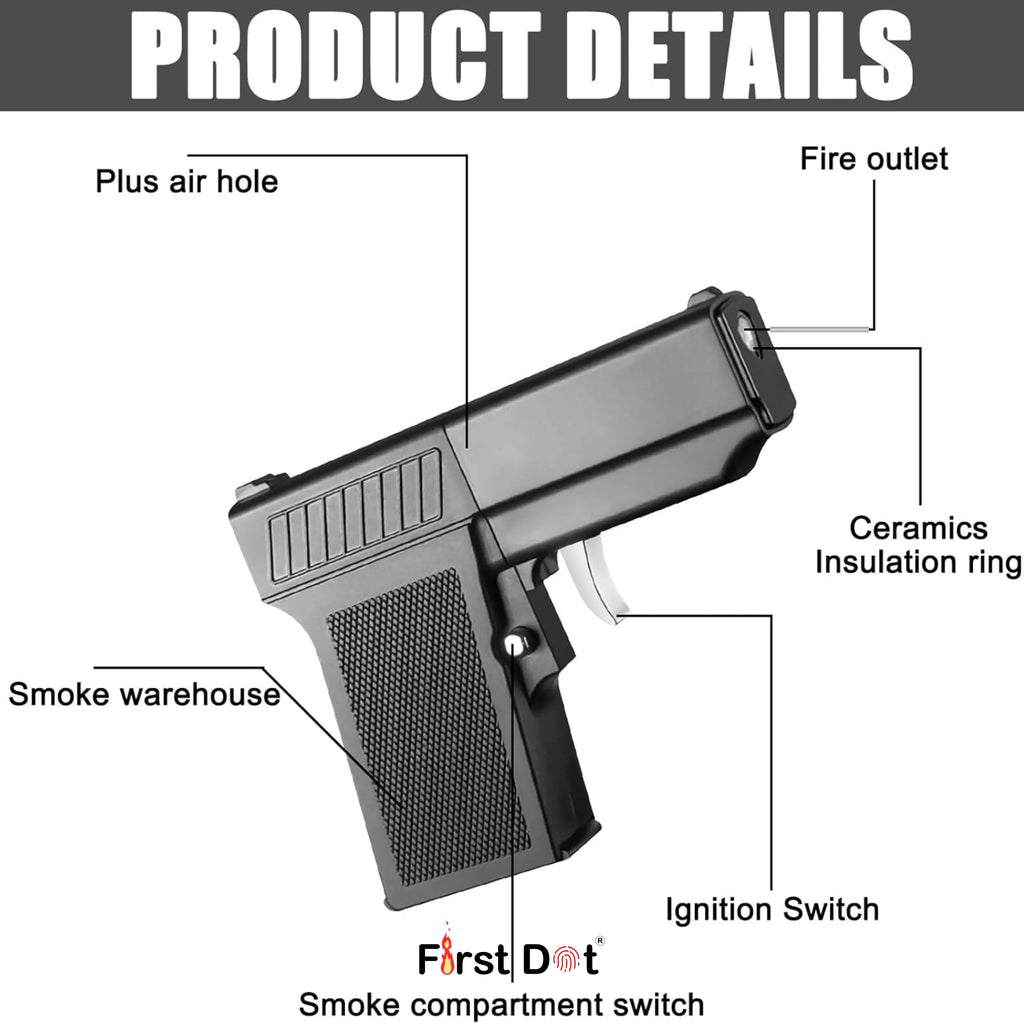 Tactical Drop-Case Gun Lighter – 10 Slot Cigarette Holder