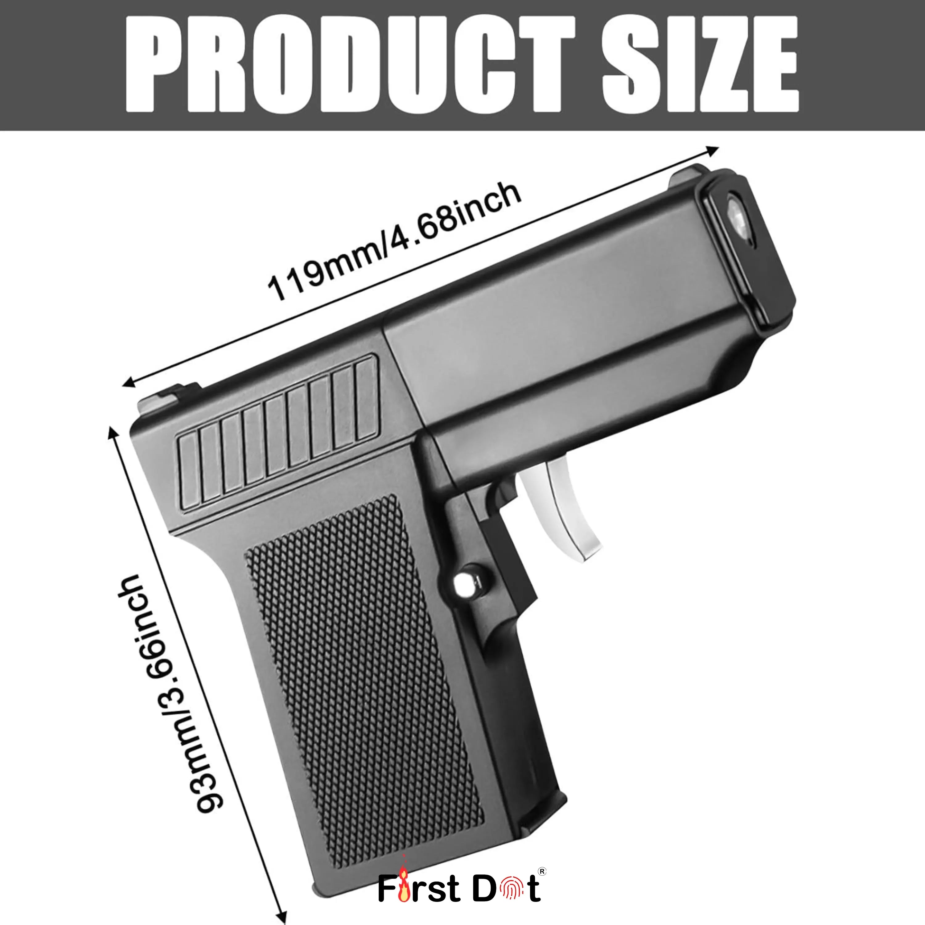 Tactical Drop-Case Gun Lighter – 10 Slot Cigarette Holder