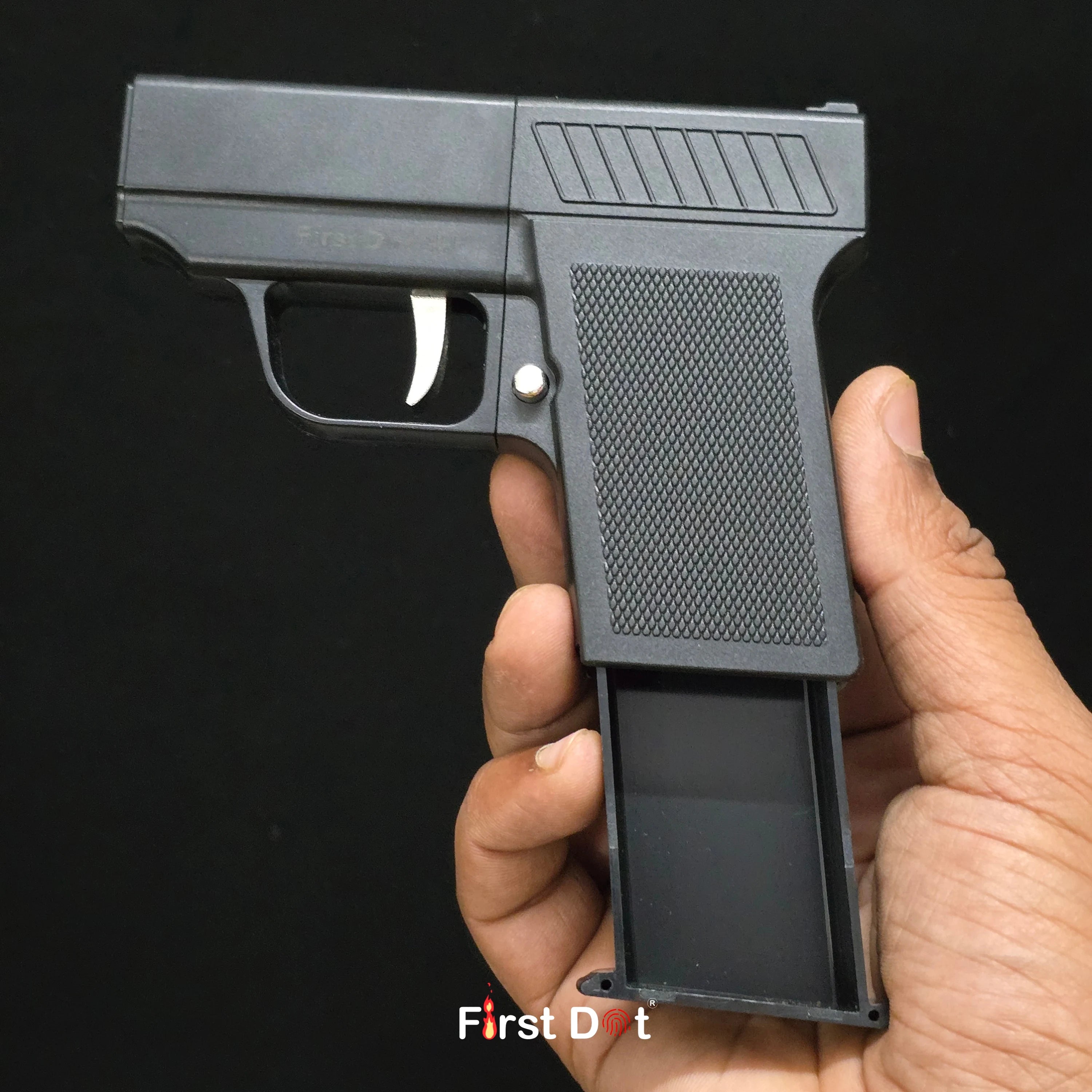 Tactical Drop-Case Gun Lighter – 10 Slot Cigarette Holder