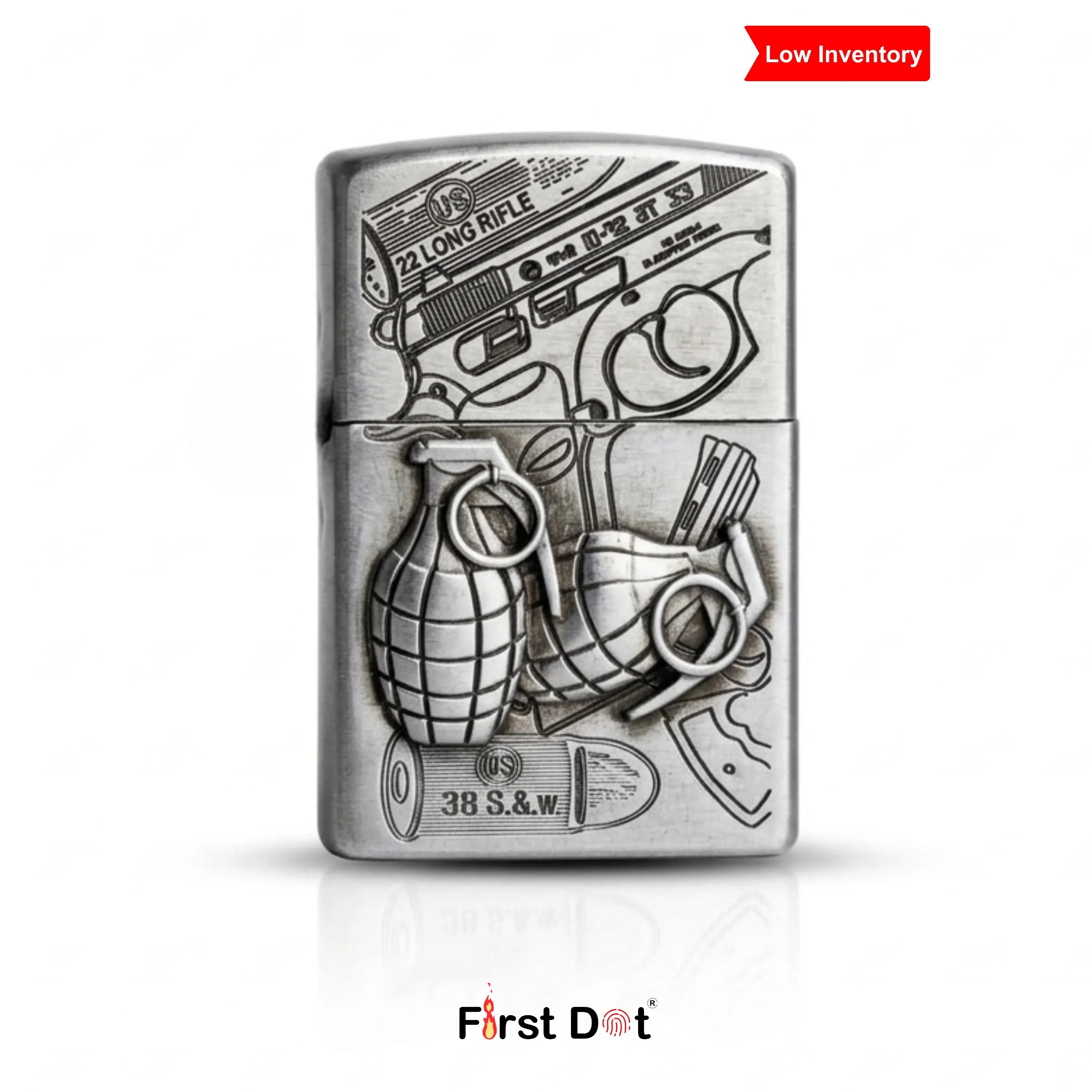 Tactical Engraved Cigarette Lighter – Military-Inspired Edition