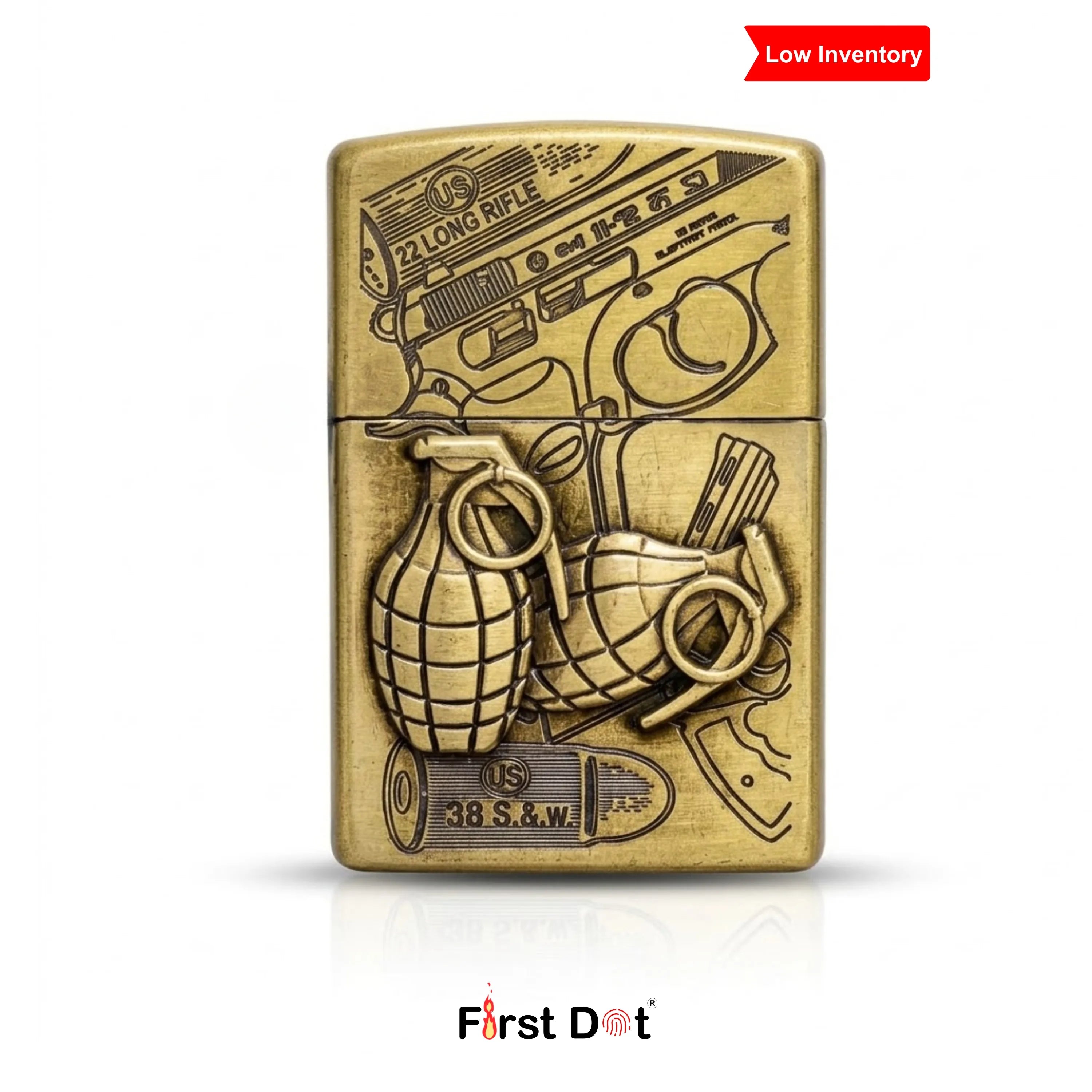 Tactical Engraved Cigarette Lighter – Military-Inspired Edition