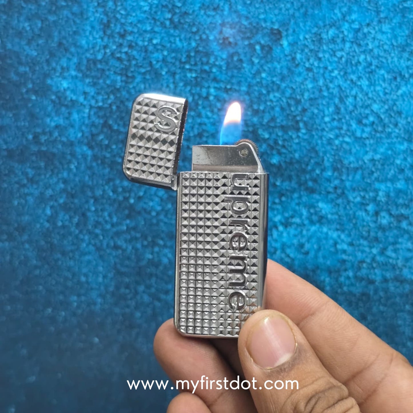 Street-Inspired Engraved Lighter | Metal Silver Finish