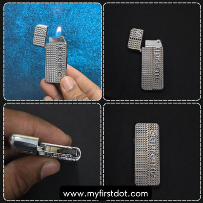 Street-Inspired Engraved Lighter | Metal Silver Finish