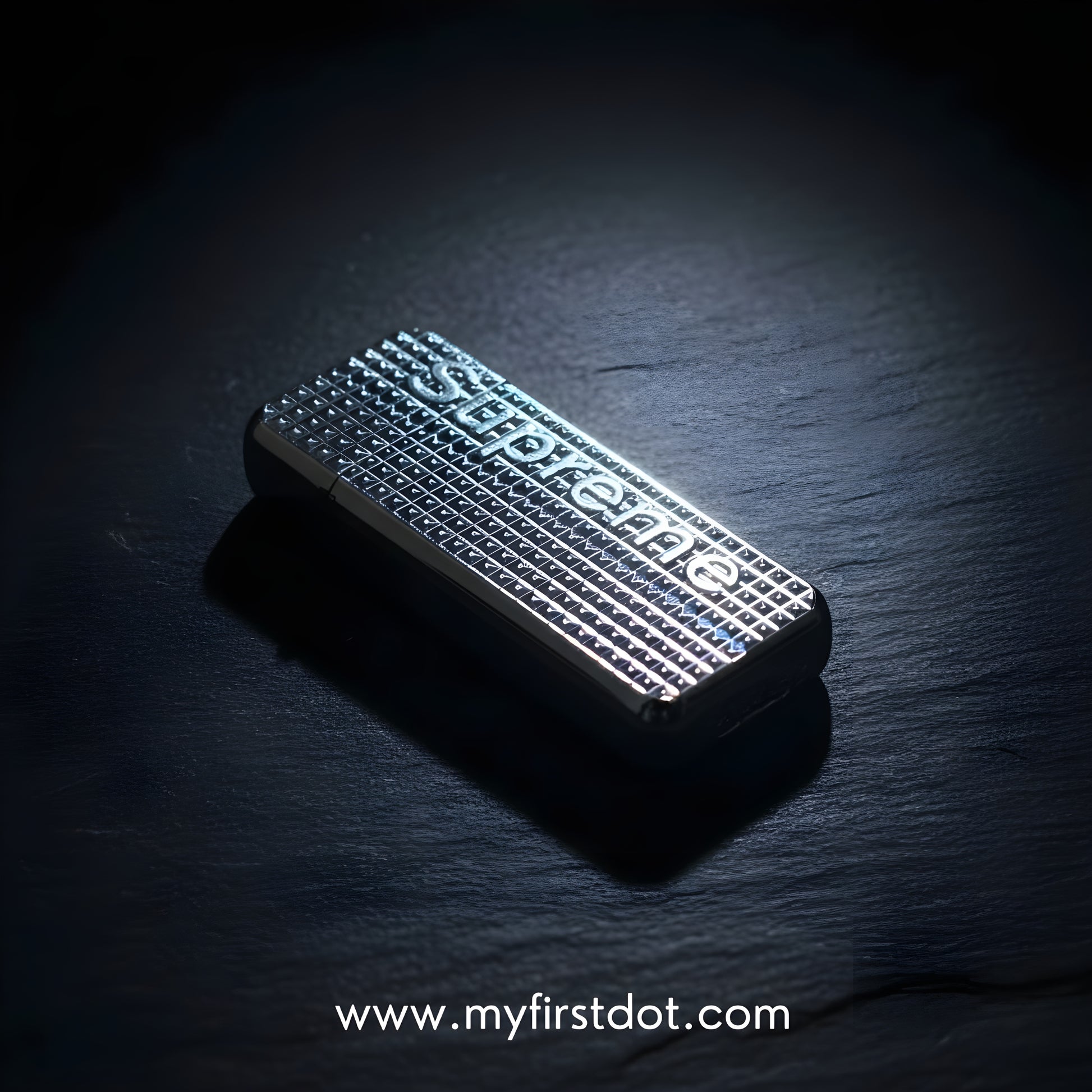 Shop the Street-Inspired Engraved Silver Lighter by First Dot. Bold metal finish, soft flame, refillable, perfect for modern style.