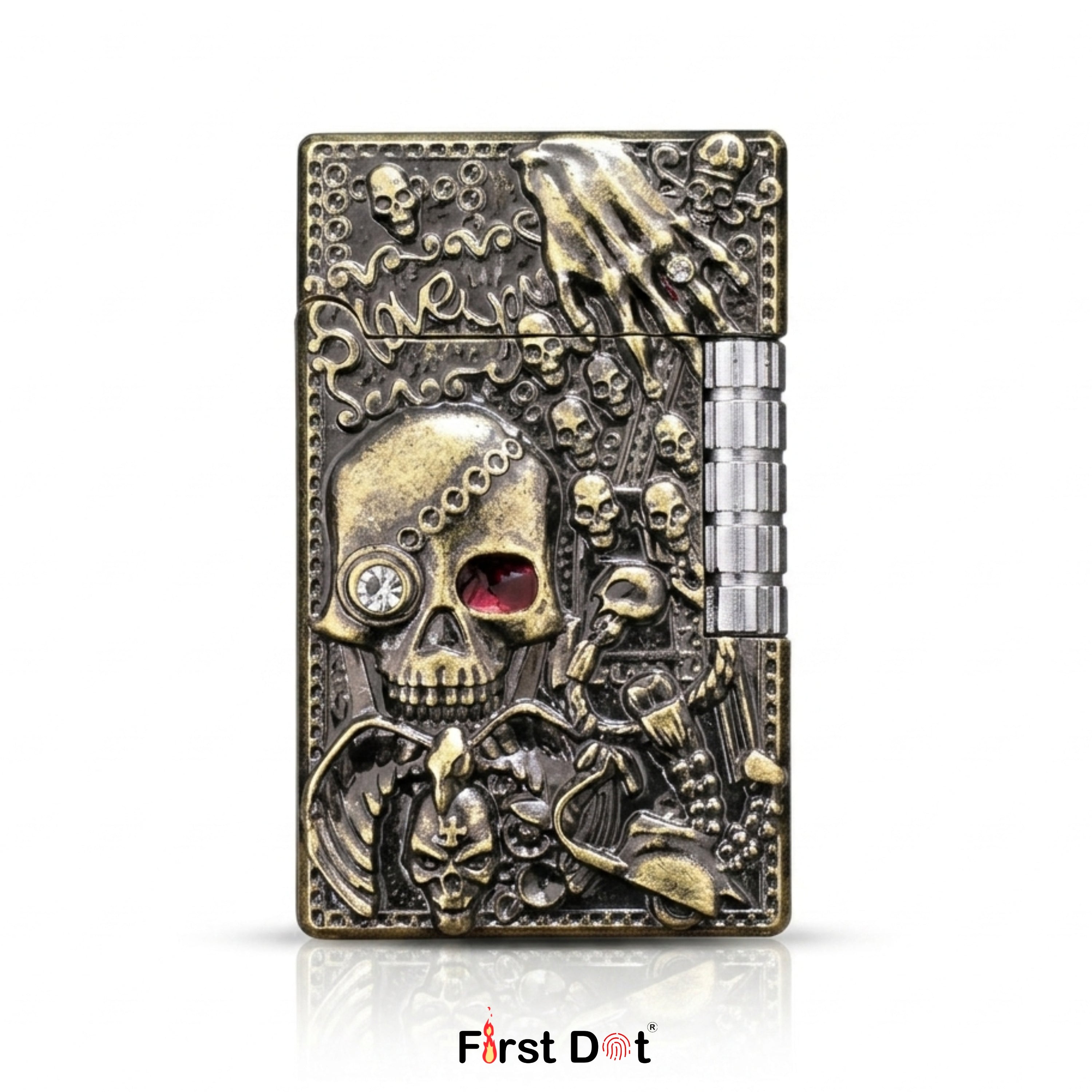 First Dot Blood-Ruby Gothic Sovereign Cigarette Lighter