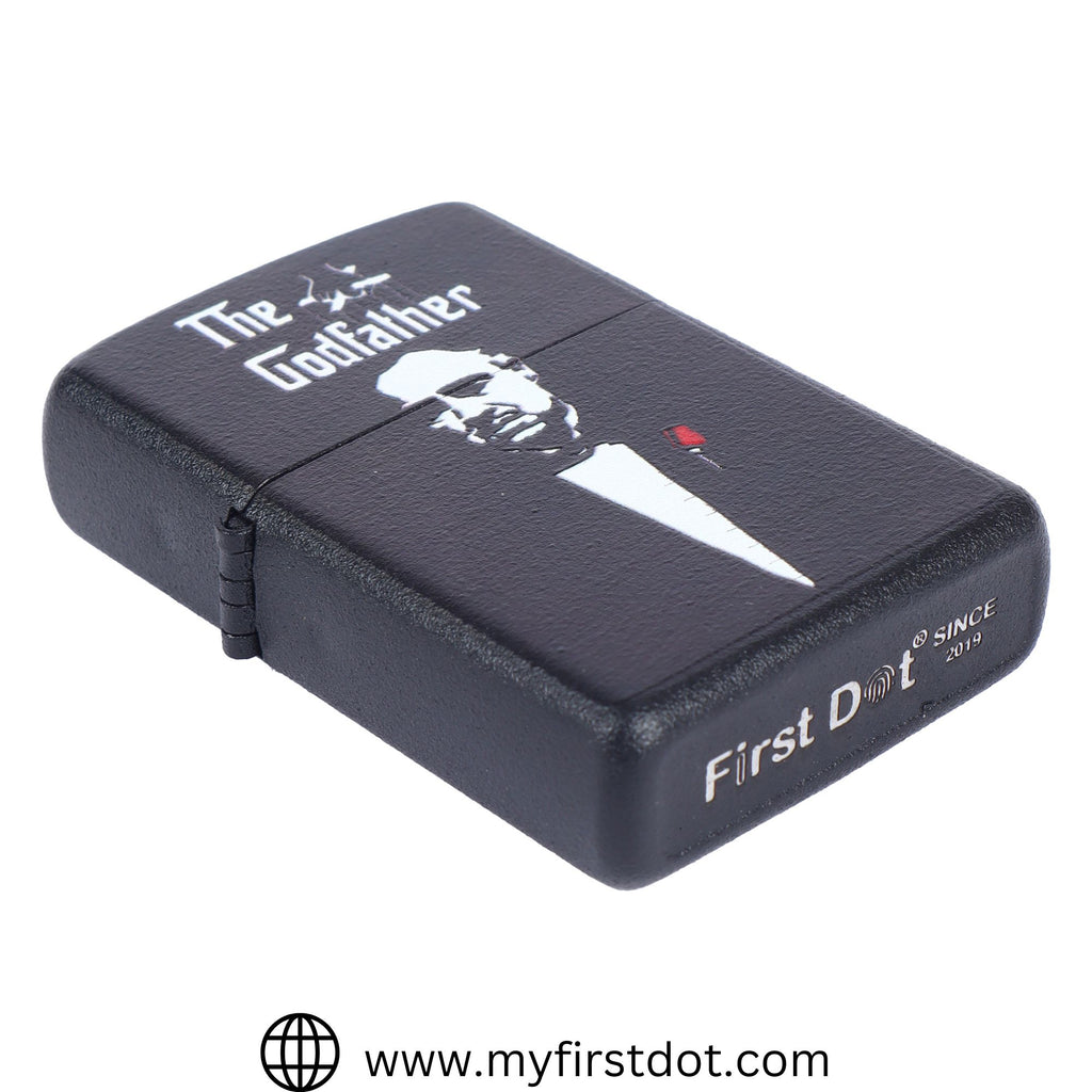 The Godfather Windproof Cigarette Lighter for Men | Pocket Classic Lighter for Smoking | | First Dot