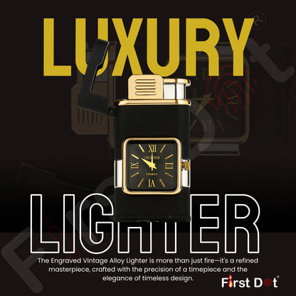 Premium ChronoLite Clock Lighter – Lighter for Men Black
