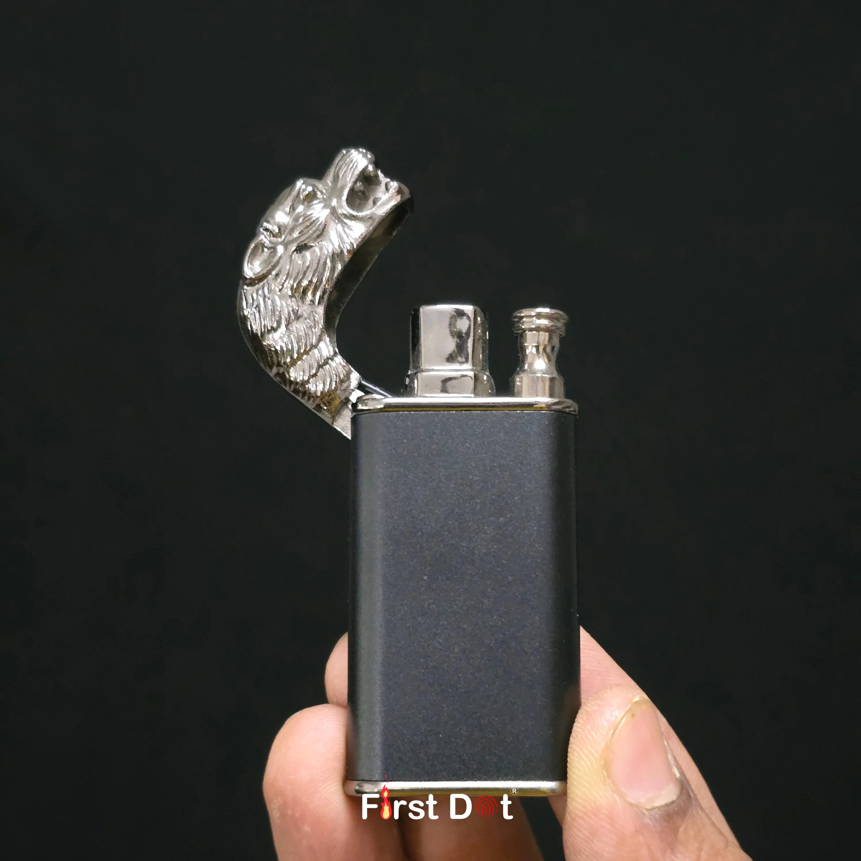 Tiger Head Dual Flame Cigarette Lighter