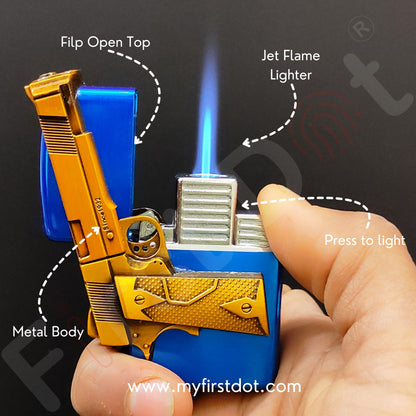 Gun Engraving Lighter Jet Torch Lighter