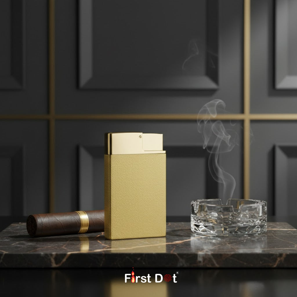 Vintage Cigarette Lighter – Slim Cool Metal Classic