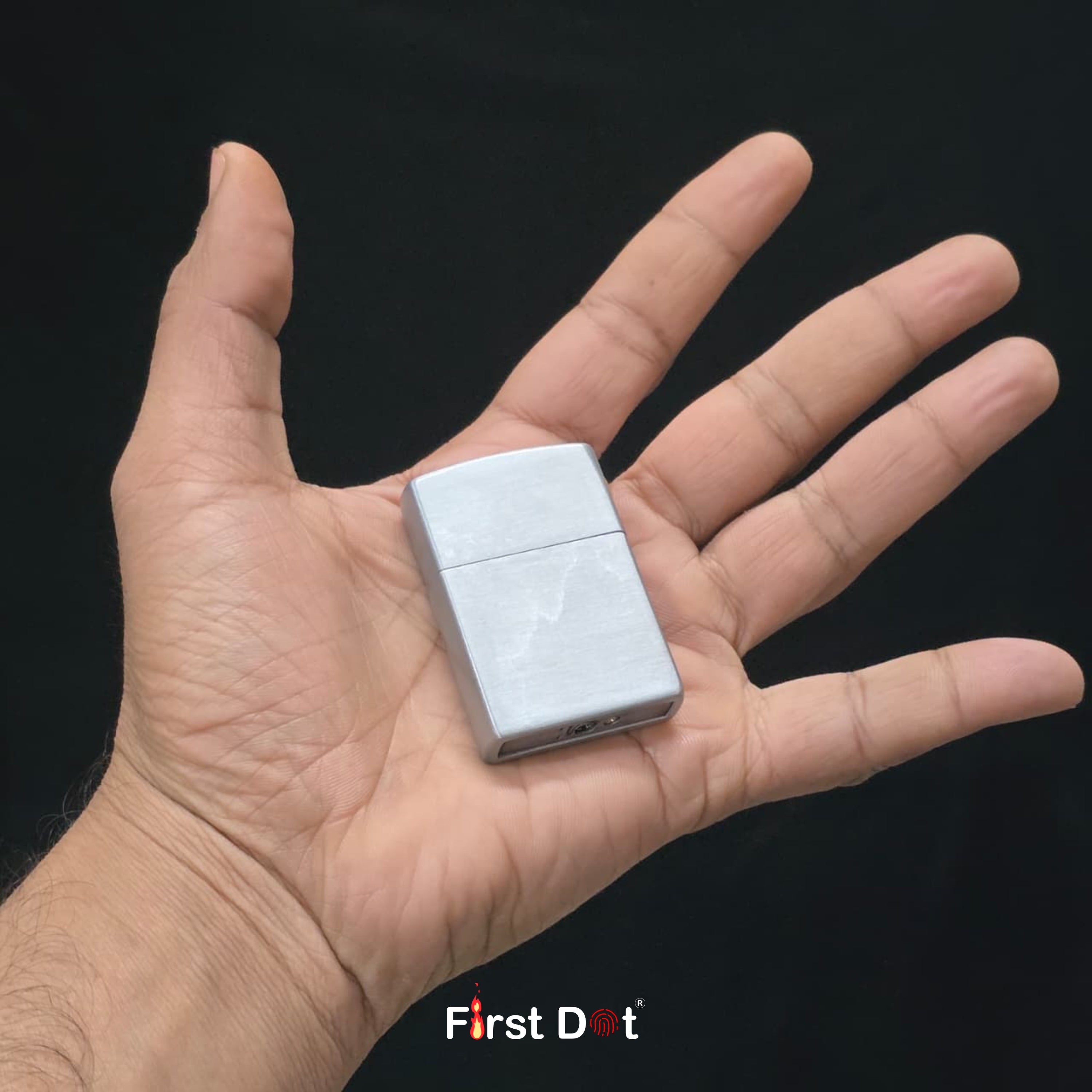 Vintage Craft Gun Engraved Metal Design, Wind-Resistant Flame