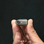 Vintage Leaf Engraved Cigarette Lighter – Windproof