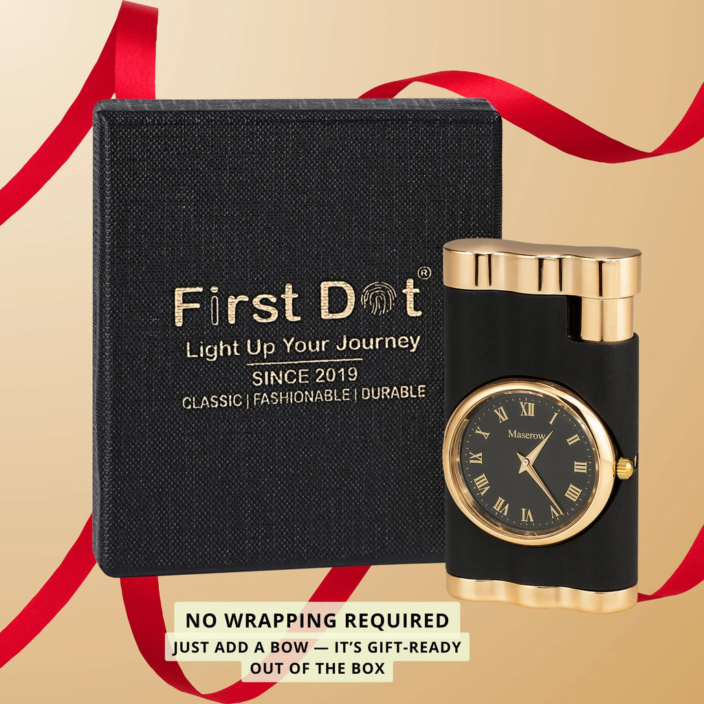 Vintoro Luxury Dual-Use Classic Watch Lighter for Men - Black