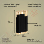 Vintoro Luxury Dual-Use Classic Watch Lighter for Men - Black