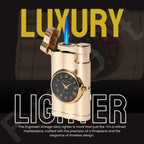 Vintoro Luxury Dual-Use Classic Watch Lighter for Men - Gold