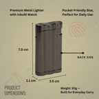 Vintoro Luxury Dual-Use Classic Watch Lighter for Men - Grey