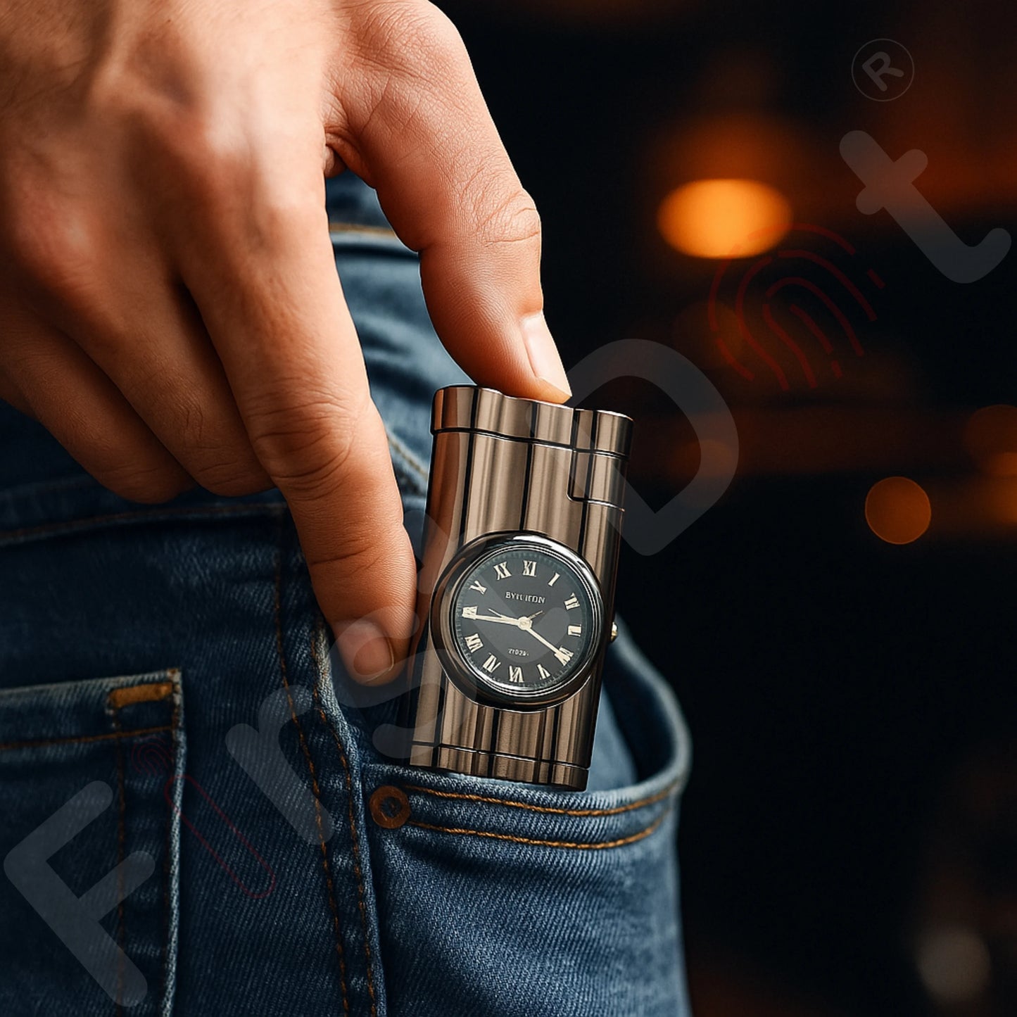 Vintoro Luxury Dual-Use Classic Watch Lighter for Men - Grey