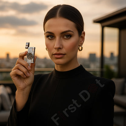 Vintoro Luxury Dual-Use Classic Watch Lighter for Men - Silver