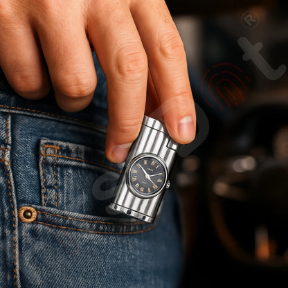 Vintoro Luxury Dual-Use Classic Watch Lighter for Men - Silver