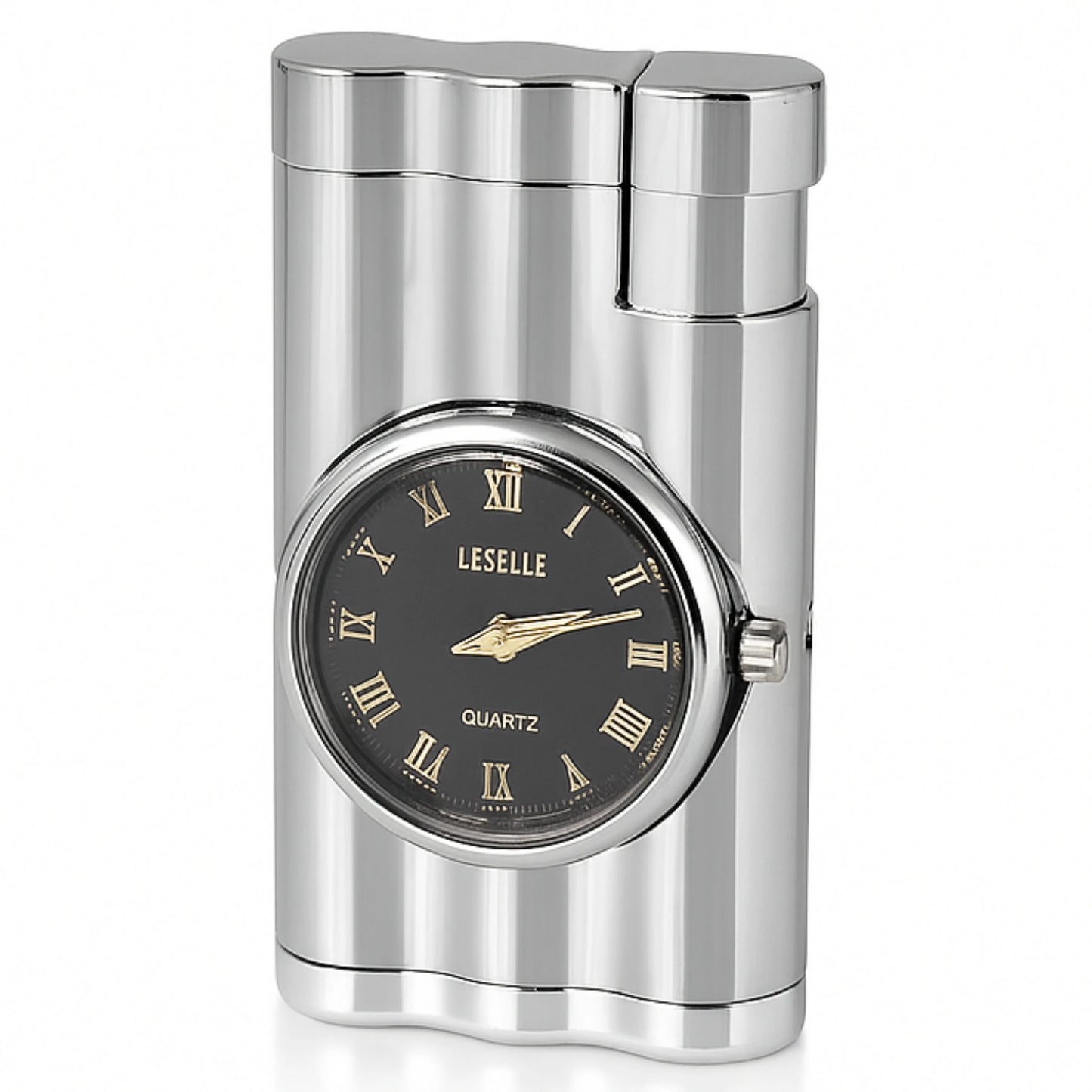 Vintoro Luxury Dual-Use Classic Watch Lighter for Men - Silver