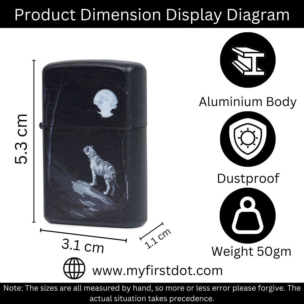 Artistic Moonlit Tiger Cigarette Lighter