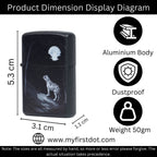 Artistic Moonlit Tiger Cigarette Lighter
