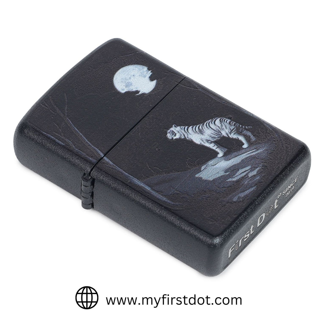 Artistic Moonlit Tiger Cigarette Lighter