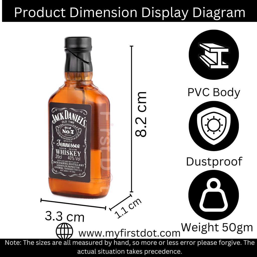 First Dot Whiskey Bottle Style Soft Flame Gas Lighter