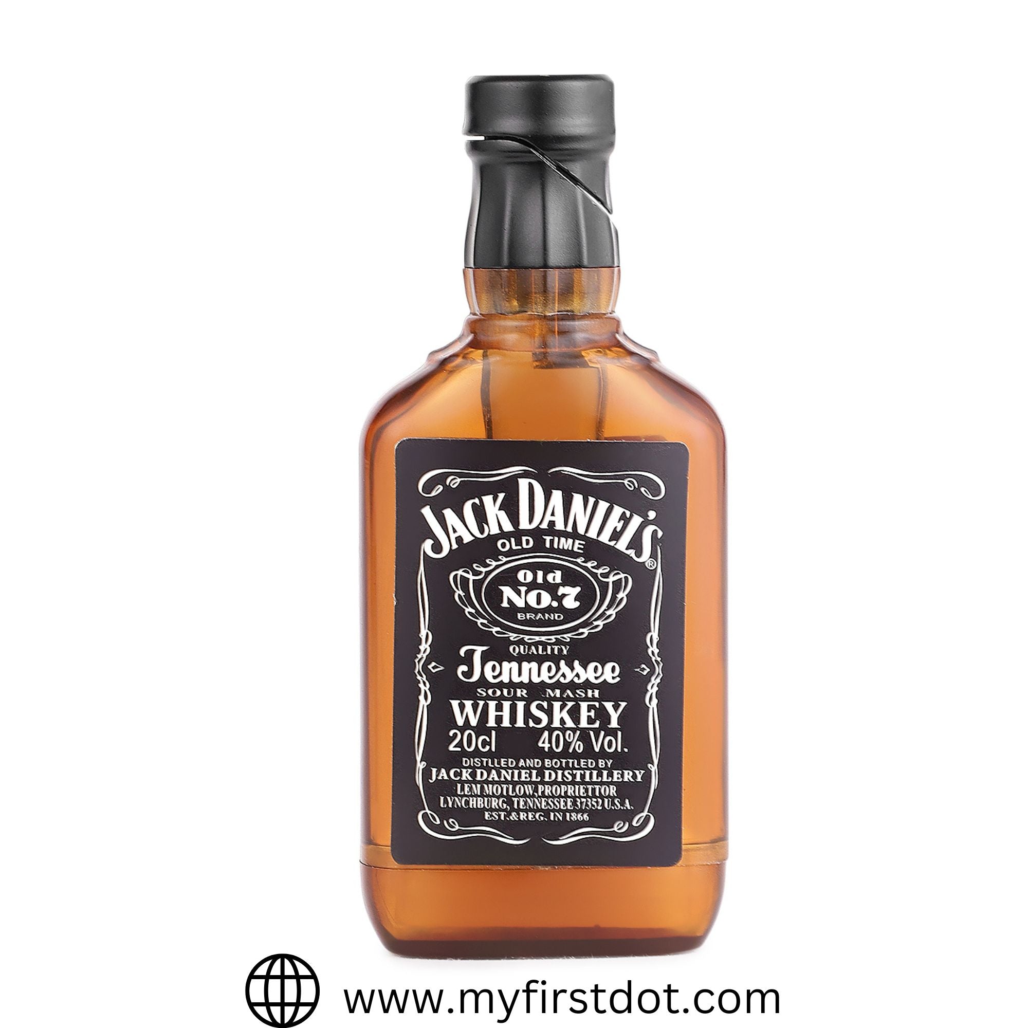 First Dot Whiskey Bottle Style Soft Flame Gas Lighter