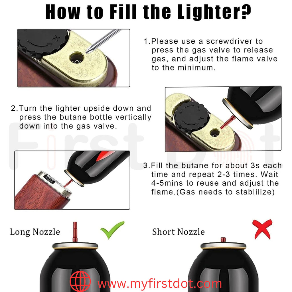 First Dot Whiskey Bottle Style Soft Flame Gas Lighter