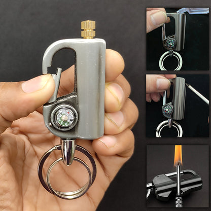 Permanent Match Fire Starter Keychain Lighter