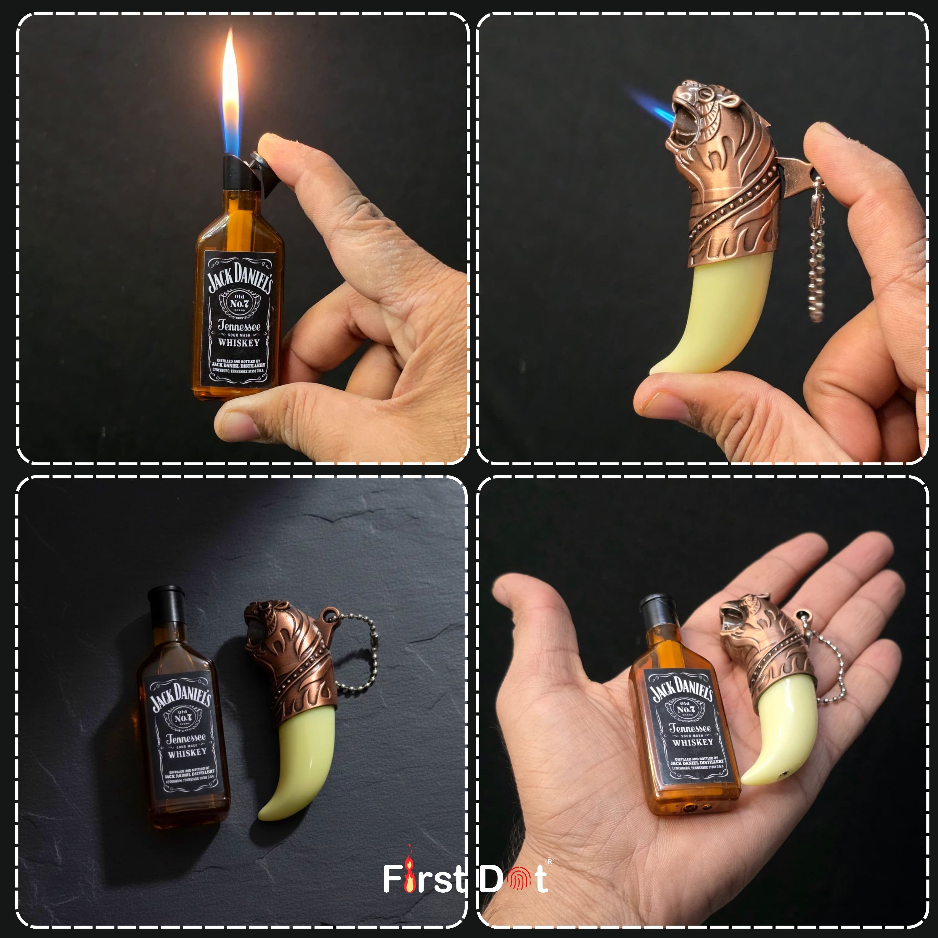 Windproof Jet Flame Gas Lighter Set of 2 | First Dot