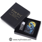 Blue Mummy Moon Graphic Windproof Cigarette Lighter