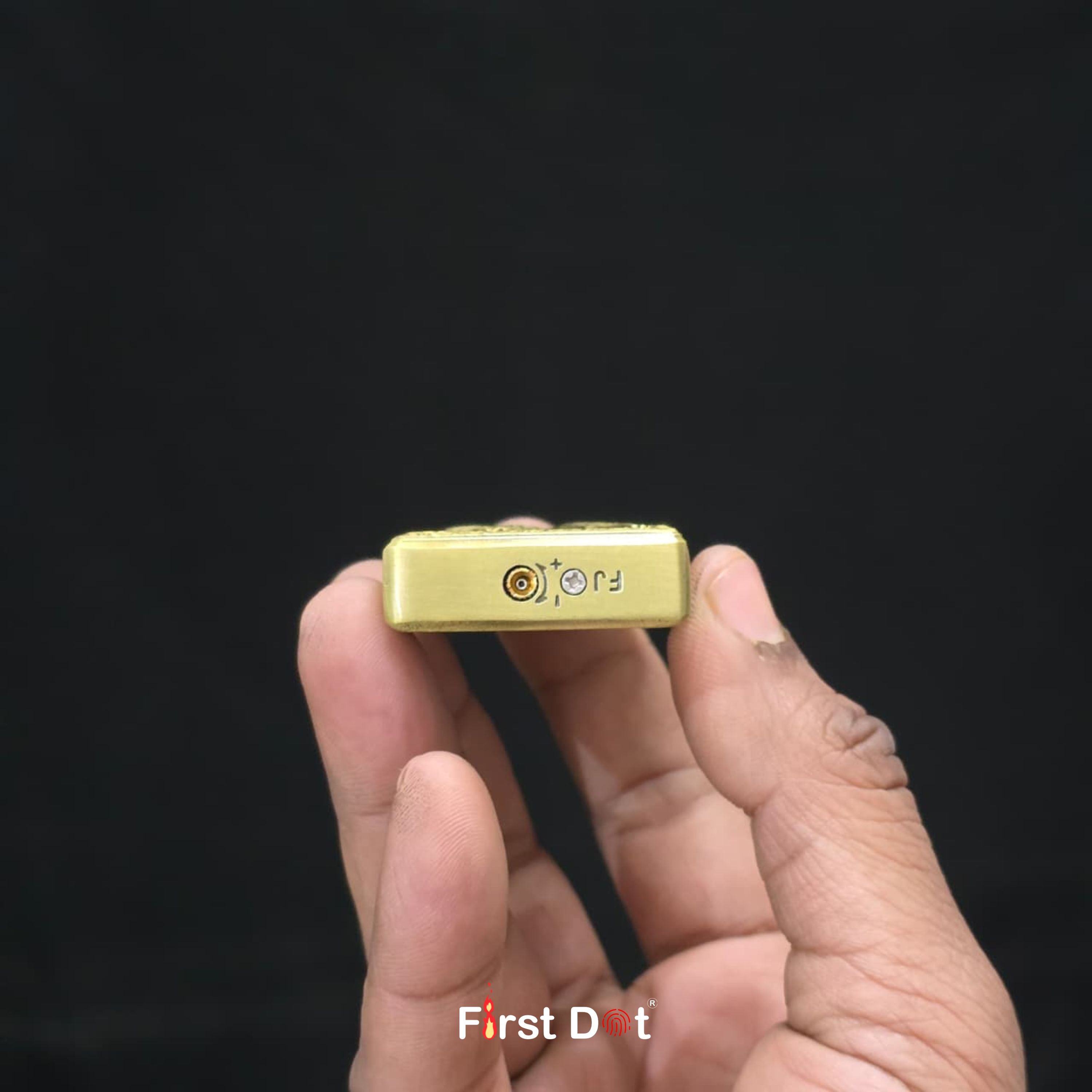 Wolf Engraved Dual Jet Flame Lighter