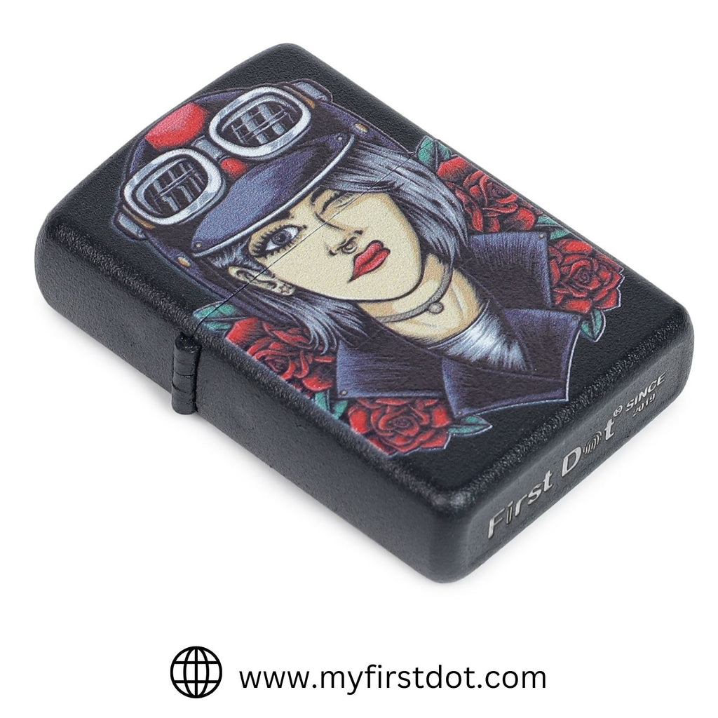 Biker Girl Edition Windproof Cigarette Lighter