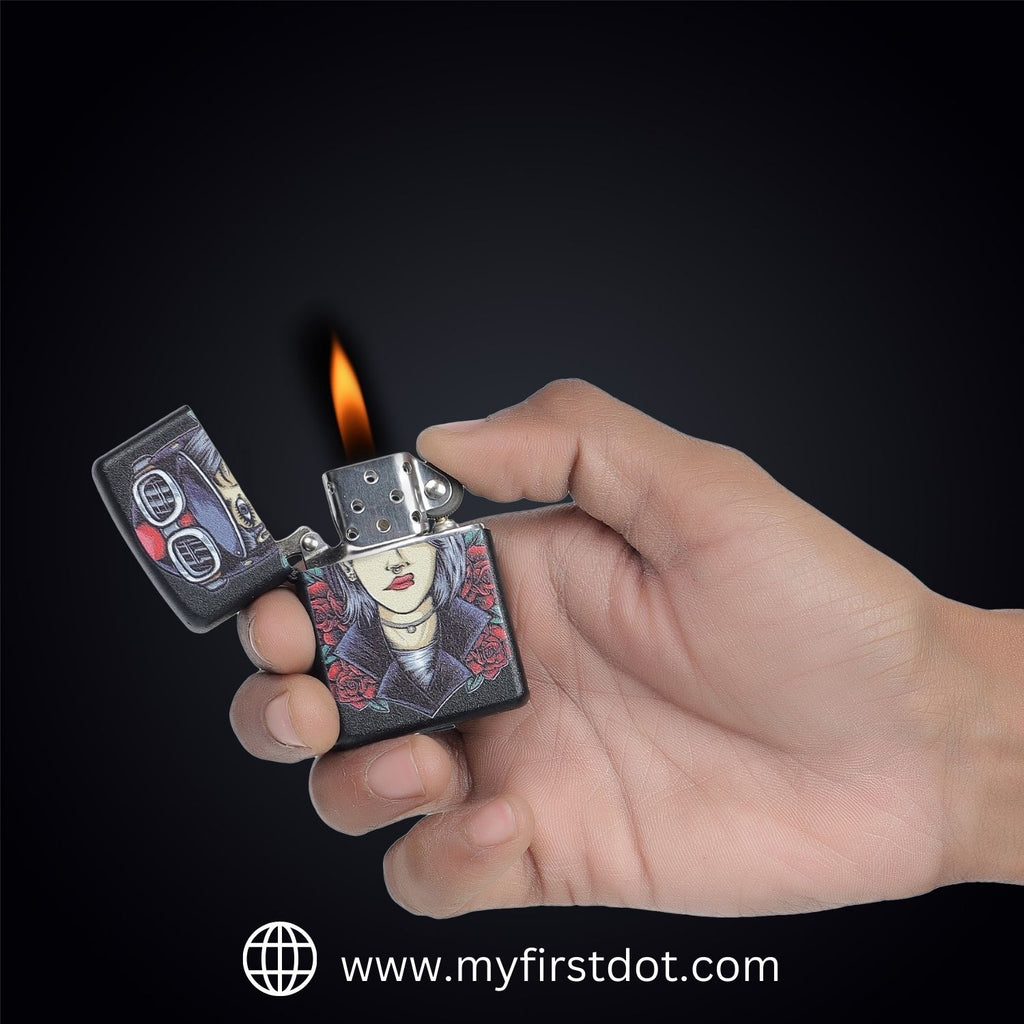Biker Girl Edition Windproof Cigarette Lighter