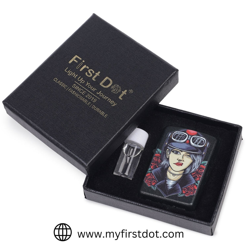 Biker Girl Edition Windproof Cigarette Lighter
