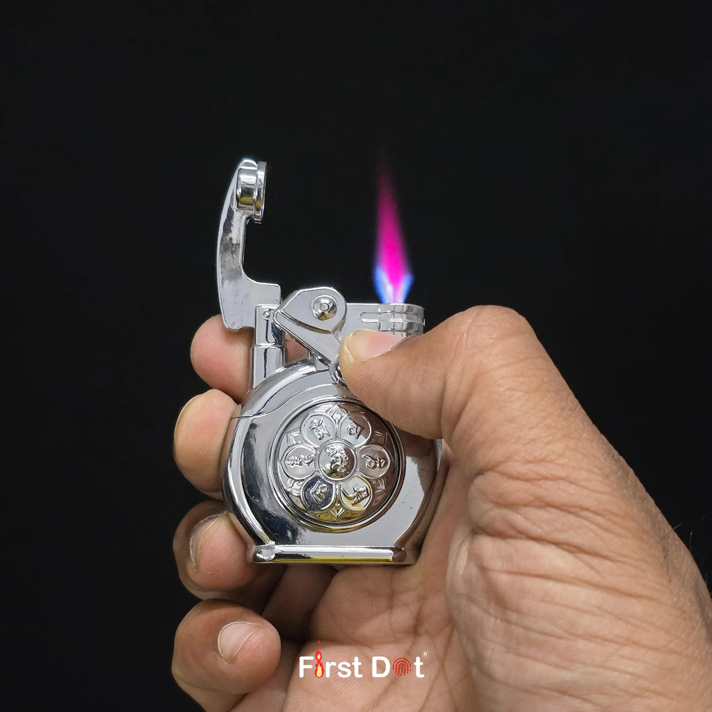 Zen-Spin Mantra Jet Flame Lighter | 360° Infinite Spinner