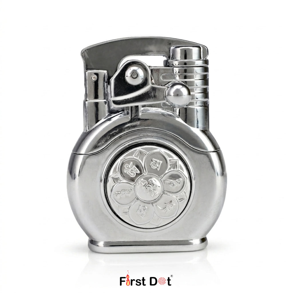 Zen-Spin Mantra Jet Flame Lighter | 360° Infinite Spinner