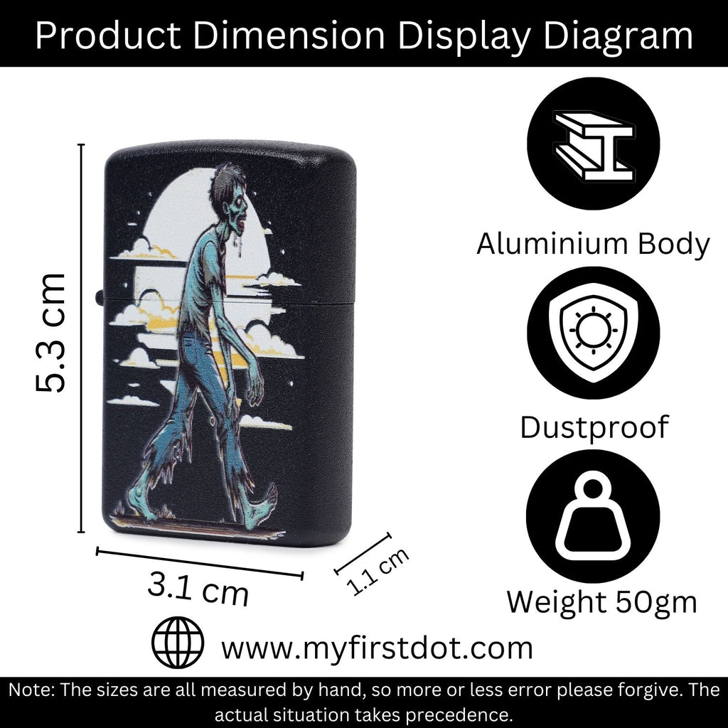First Dot Zombie Walker Windproof Cigarette Lighter